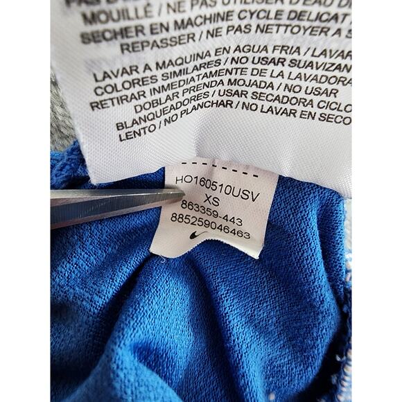 Nike Tempo Dri-Fit Printed Running Shorts Size XS Blue Gym Workout Drawstring - Picture 5 of 12